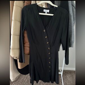 & Other Stories Black Long Sleeve Dress